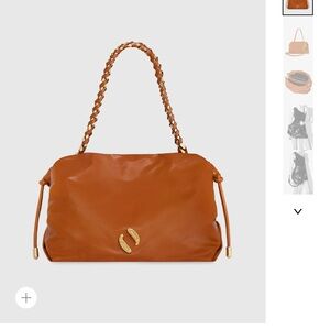 Elegant Tan Leather Shoulder Bag